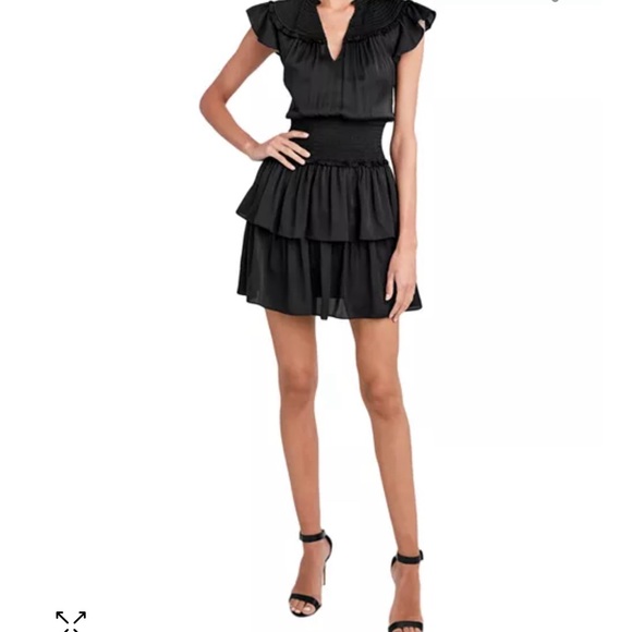 Bcbgmaxazria tired ruffle dress small - Picture 2 of 12